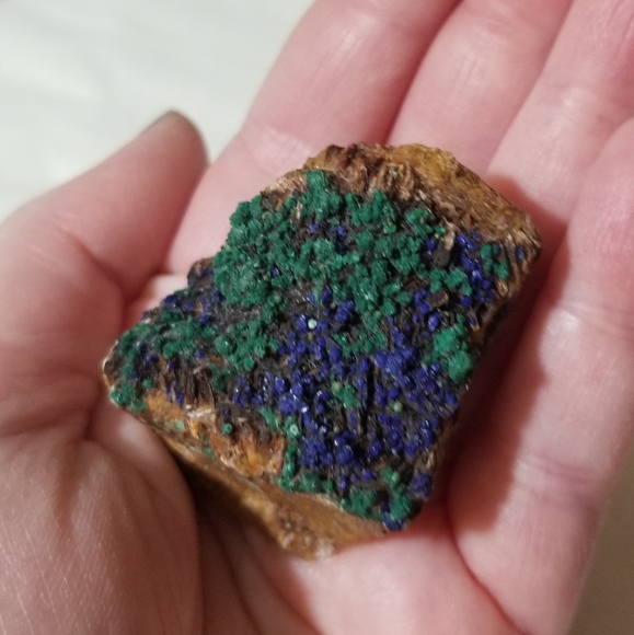 Rough Natural Azurite with Malachite - Picture 5 of 5
